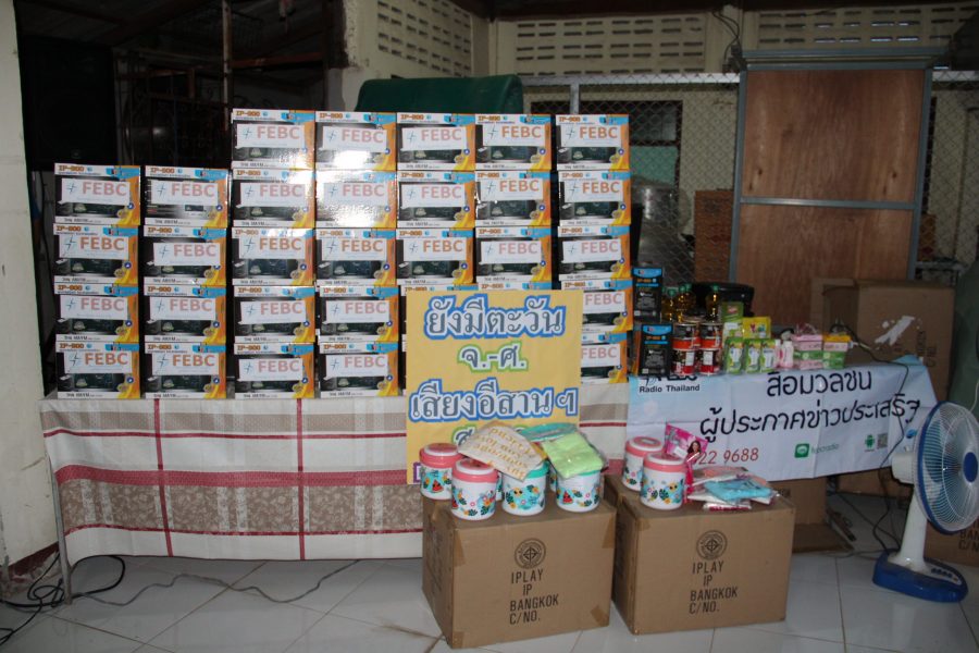 Some of the 6,000 radios that were raised through your support!